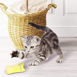 Foto 3 | Juego Interactivo De 5 Juguetes De Peluche Con Forma De Pulgar Para Gatos - Venta Internacional.