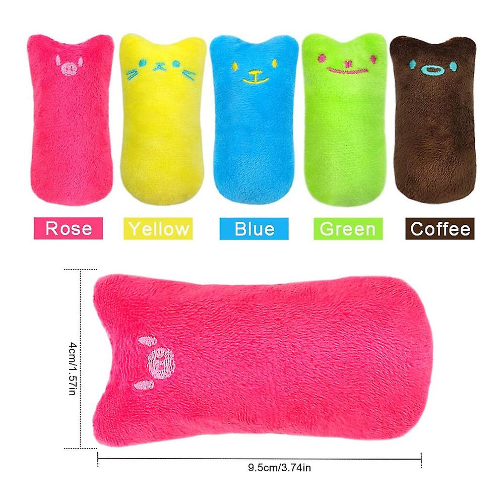 Foto 5 | Juego Interactivo De 5 Juguetes De Peluche Con Forma De Pulgar Para Gatos - Venta Internacional.