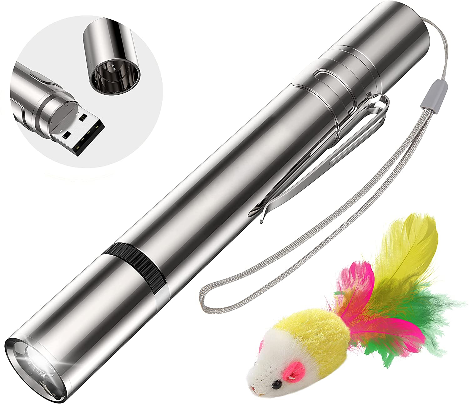 Juguete Interactivo Recargable Para Gatos Jieyou Con Ratón De Juguete - Venta Internacional.