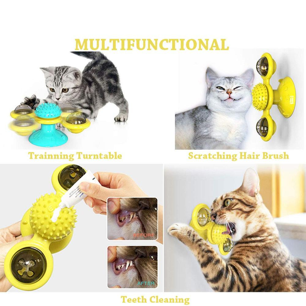 Foto 3 pulgar | Molino Giratorio De Juguete Interactivo Para Mascotas, Con Forma De Molino De Viento, Para Gatos - Venta Internacional.