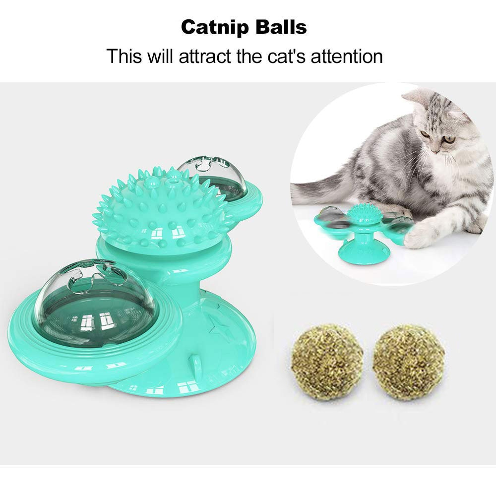 Foto 4 pulgar | Molino Giratorio De Juguete Interactivo Para Mascotas, Con Forma De Molino De Viento, Para Gatos - Venta Internacional.