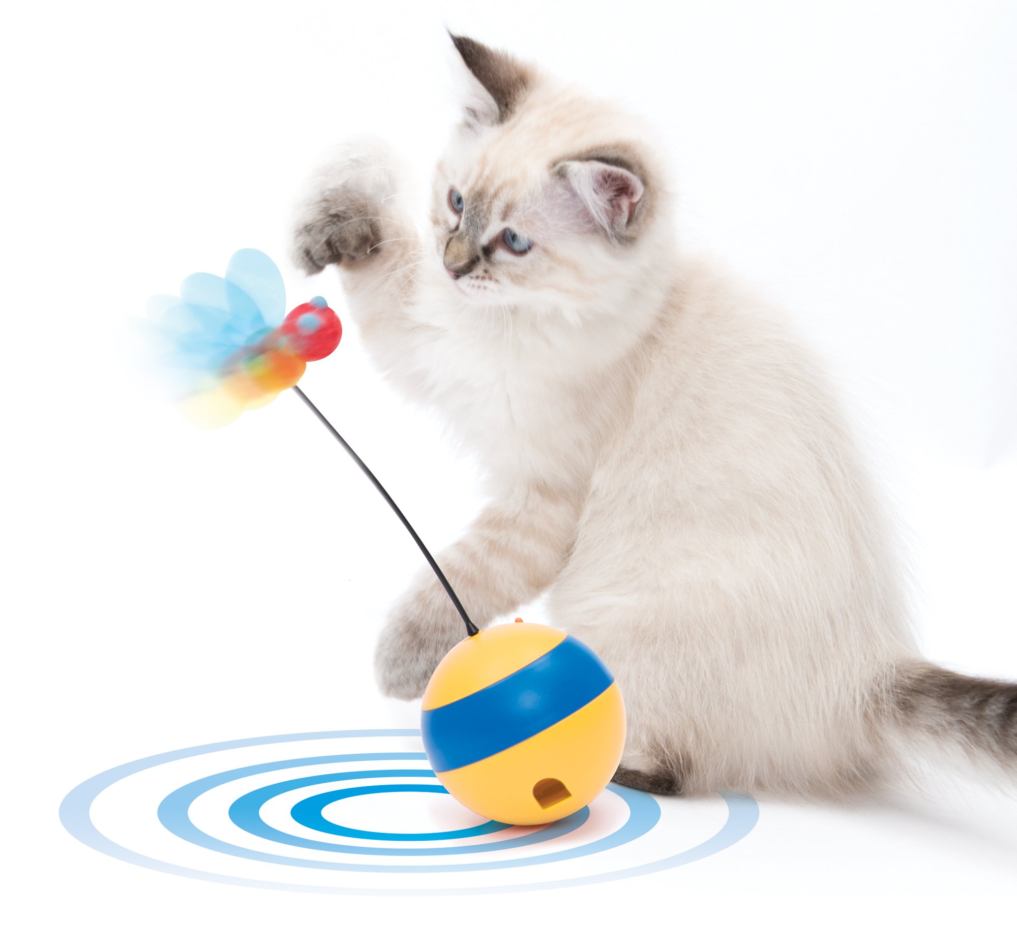 Foto 7 pulgar | Juguete Interactivo Para Gatos Catit Play Spinning Bee Con Dispensador De Golosinas - Venta Internacional.