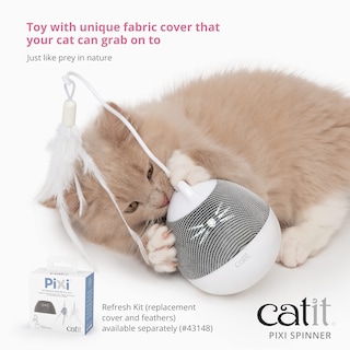 Foto 2 | Dispensador De Golosinas Para Gatos Catit Pixi Spinner, Plateado - Venta Internacional.