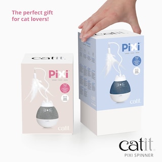 Foto 6 | Dispensador De Golosinas Para Gatos Catit Pixi Spinner, Plateado - Venta Internacional.