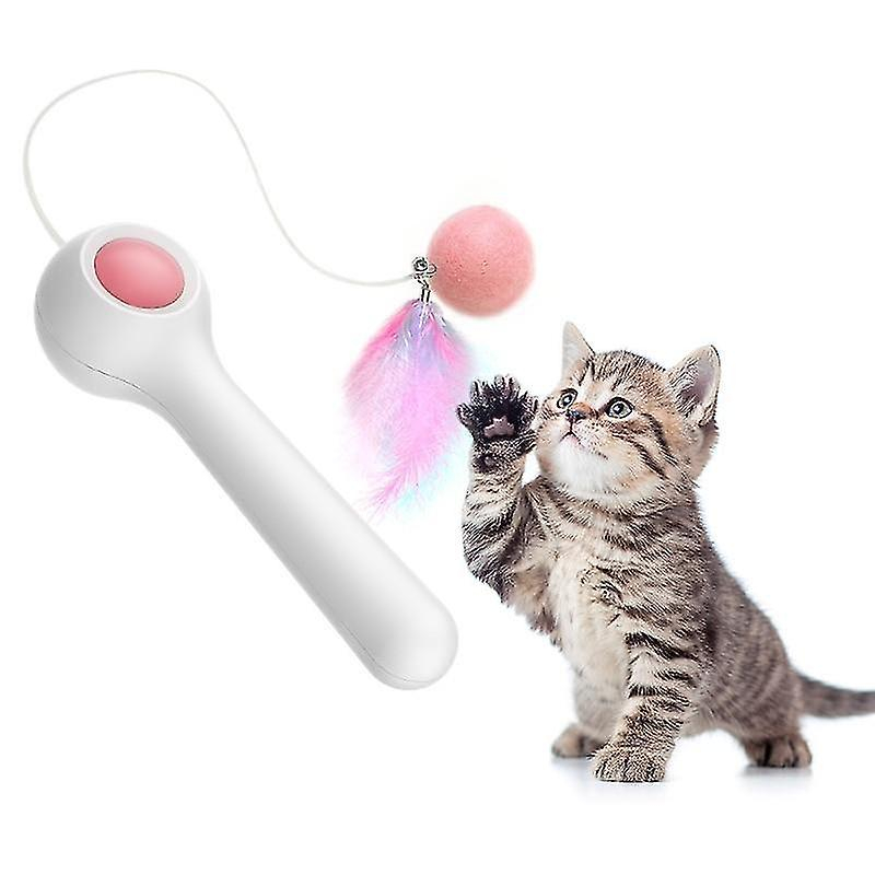Foto 3 pulgar | Palillo De Plumas Eléctrico Cat Toy Con Hierba Gatera Para Gatos - Venta Internacional.