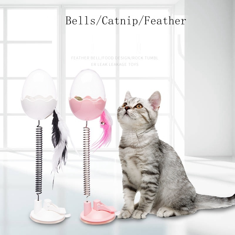 Foto 4 pulgar | Comedero Interactivo De Comida Para Gatos Con Bola, Pluma Y Luz - Venta Internacional.