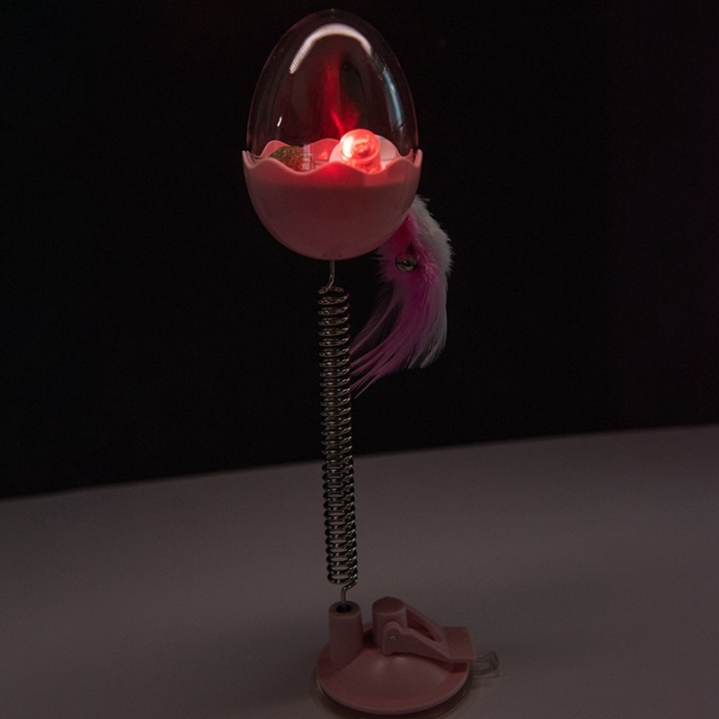 Foto 5 pulgar | Comedero Interactivo De Comida Para Gatos Con Bola, Pluma Y Luz - Venta Internacional.