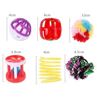 Foto 5 | Kit De 20 Juguetes Plegables Para Túneles Para Gatos Cat Toys Huoguo - Venta Internacional.