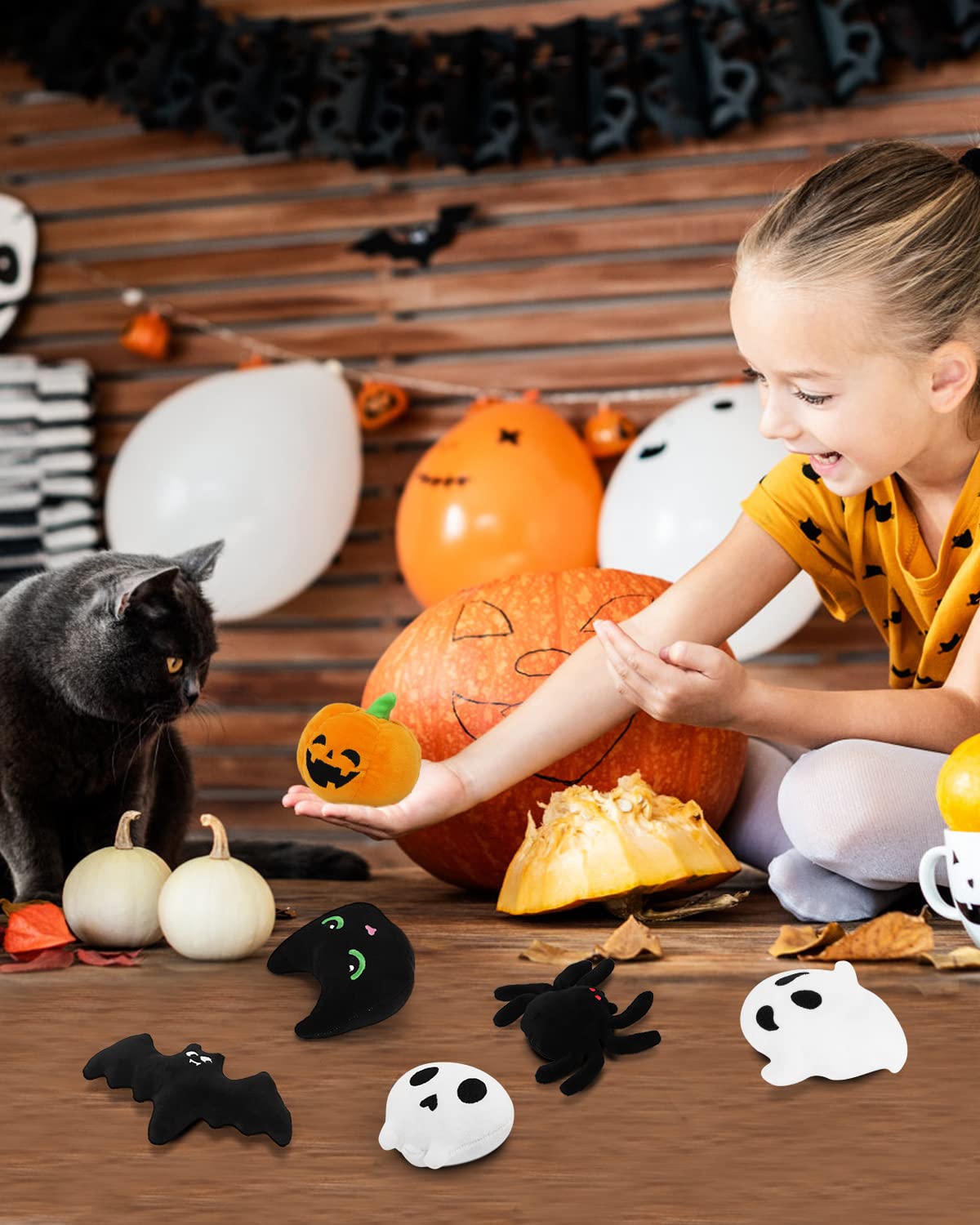 Foto 6 pulgar | Peluche Para Masticar Catnip Toys Ciyvolyeen Para Halloween Con Forma De Gato, 6 Unidades - Venta Internacional.