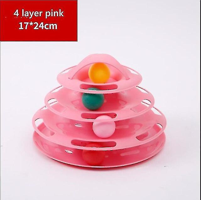 Foto 2 pulgar | Vaso Triple Cat Toy Huoguo De 4 Capas Cat Tower Tracks Disc - Venta Internacional.