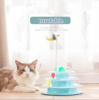Foto 3 | Vaso Triple Cat Toy Huoguo De 4 Capas Cat Tower Tracks Disc - Venta Internacional.