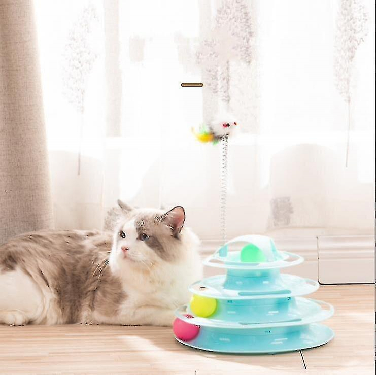 Foto 5 pulgar | Vaso Triple Cat Toy Huoguo De 4 Capas Cat Tower Tracks Disc - Venta Internacional.