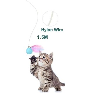 Foto 5 | Palillo De Plumas Eléctrico Cat Toy Con Hierba Gatera Y Varita Para Gatos - Venta Internacional.