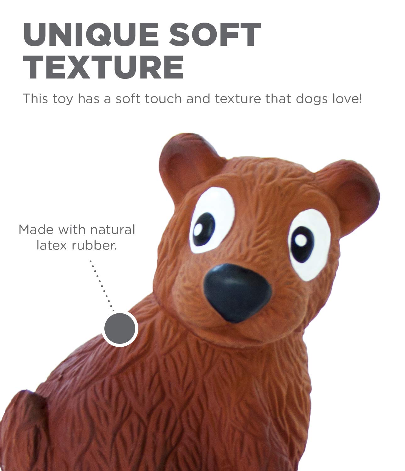 Foto 4 | Juguete Para Perros Outward Hound Tootiez Bear Gruñendo, Goma De Látex - Venta Internacional.