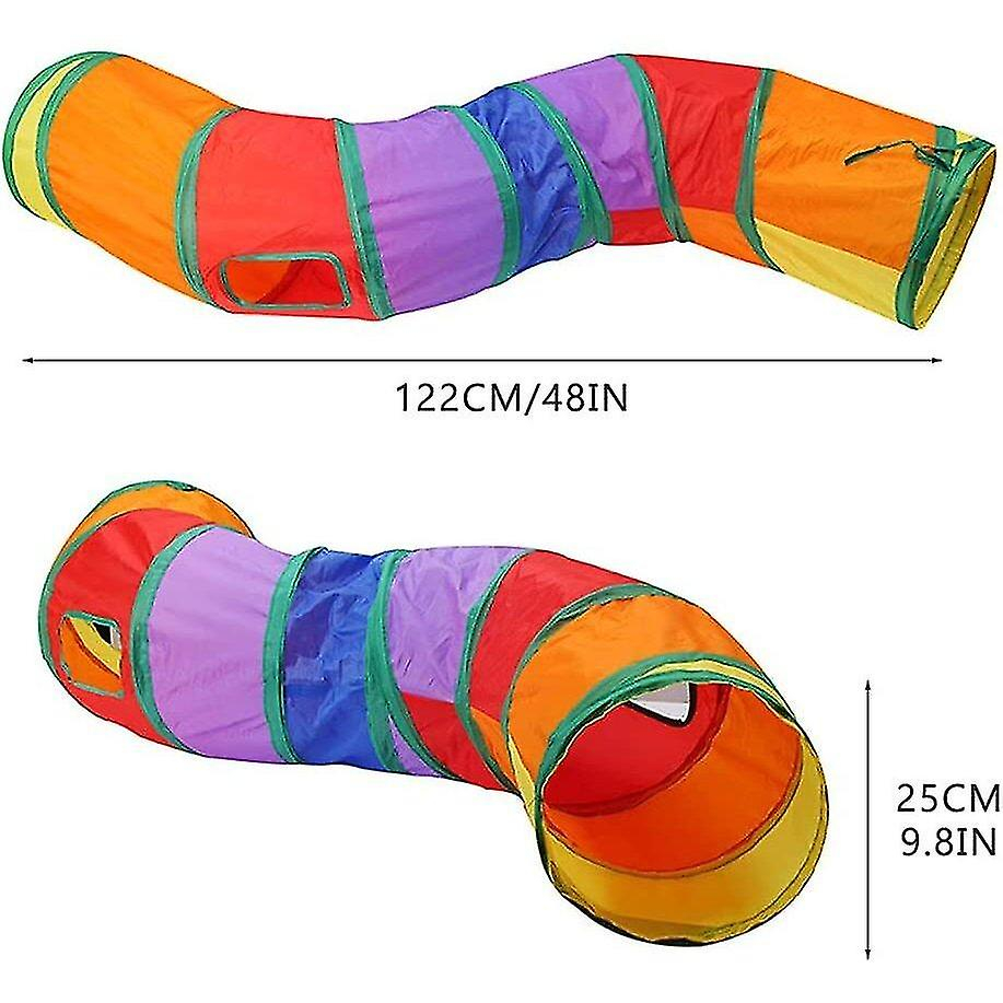 Foto 3 pulgar | Túnel De Juguete Para Gatos Huoguo Yngffb, Arcoíris Plegable, 25 X 122 Cm - Venta Internacional.