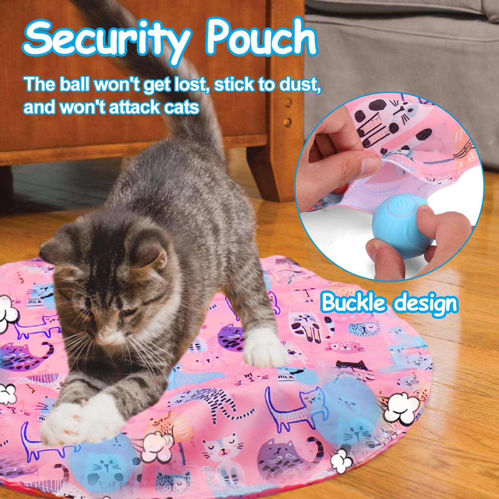 Foto 2 | Juguete Interactivo Para Gatos Mity Rain Para Gatos De Interior Con Pelota - Venta Internacional.