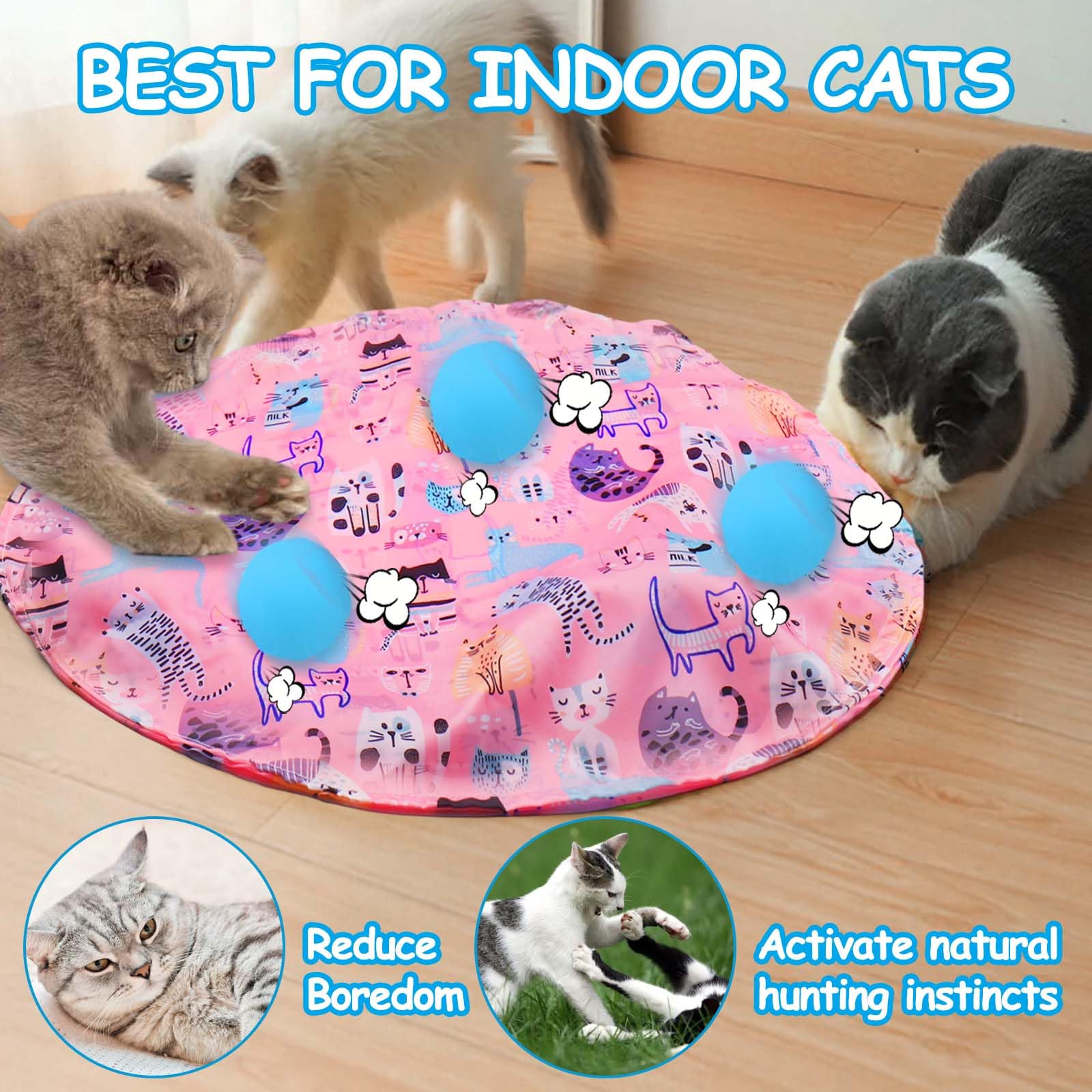 Foto 4 pulgar | Juguete Interactivo Para Gatos Mity Rain Para Gatos De Interior Con Pelota - Venta Internacional.