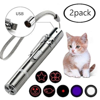 Foto 1 | Luz Para Gatos Cat Toys Huoguo, Recargable Por Usb, 2 Unidades, Con Puntero Láser - Venta Internacional.