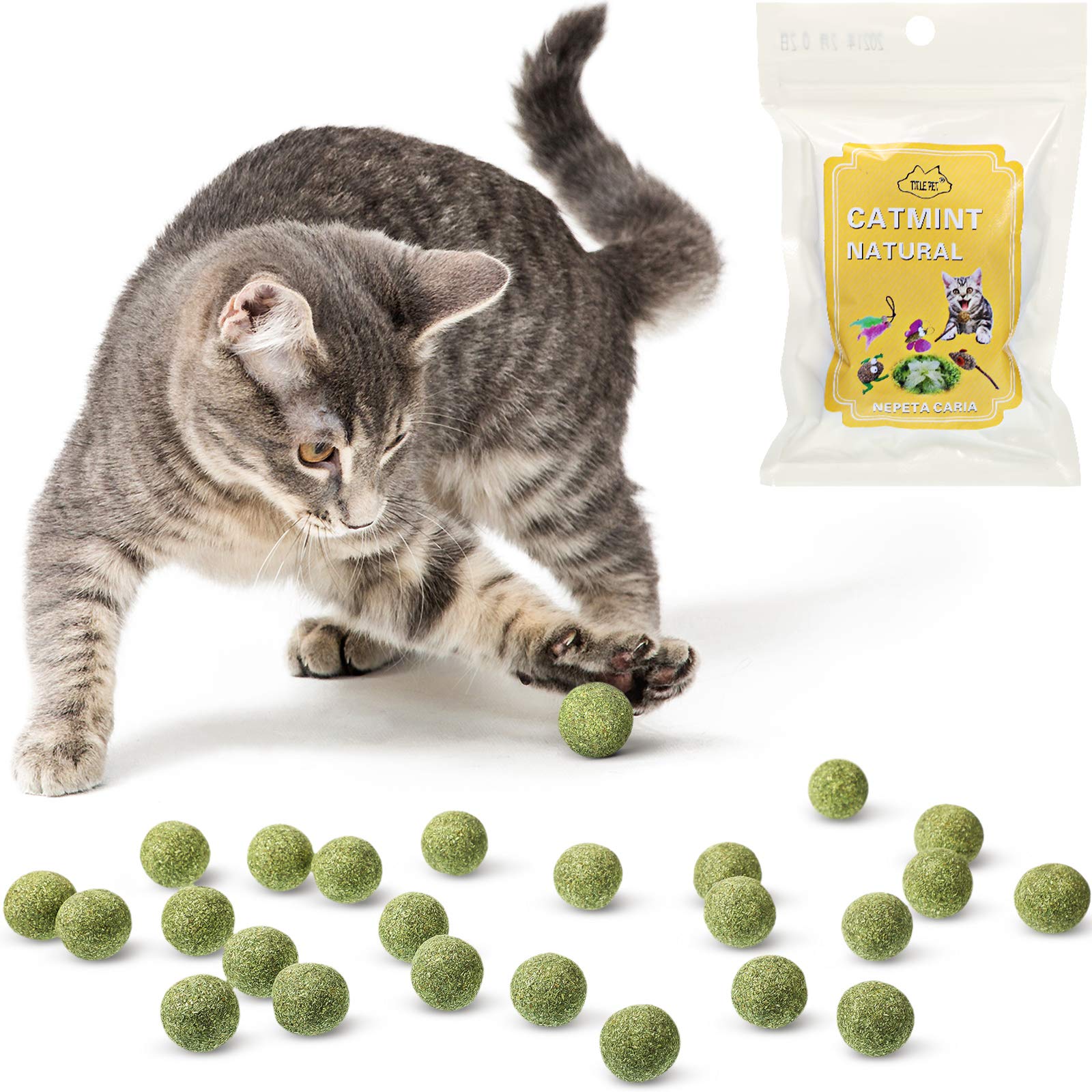 Foto 1 | Pelota De Hierba Gatera Comprimida Skylety De Cat Toy, 25 Piezas, Para Gatos - Venta Internacional.