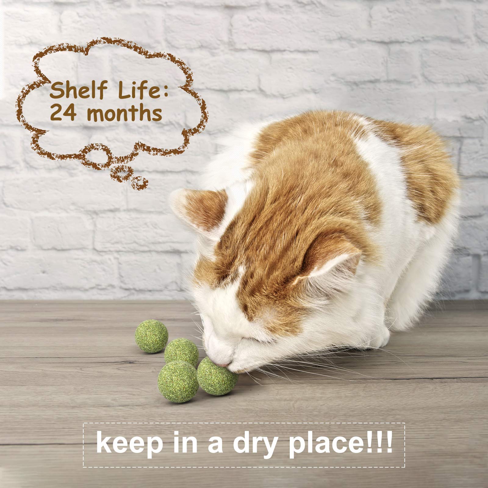 Foto 4 pulgar | Pelota De Hierba Gatera Comprimida Skylety De Cat Toy, 25 Piezas, Para Gatos - Venta Internacional.