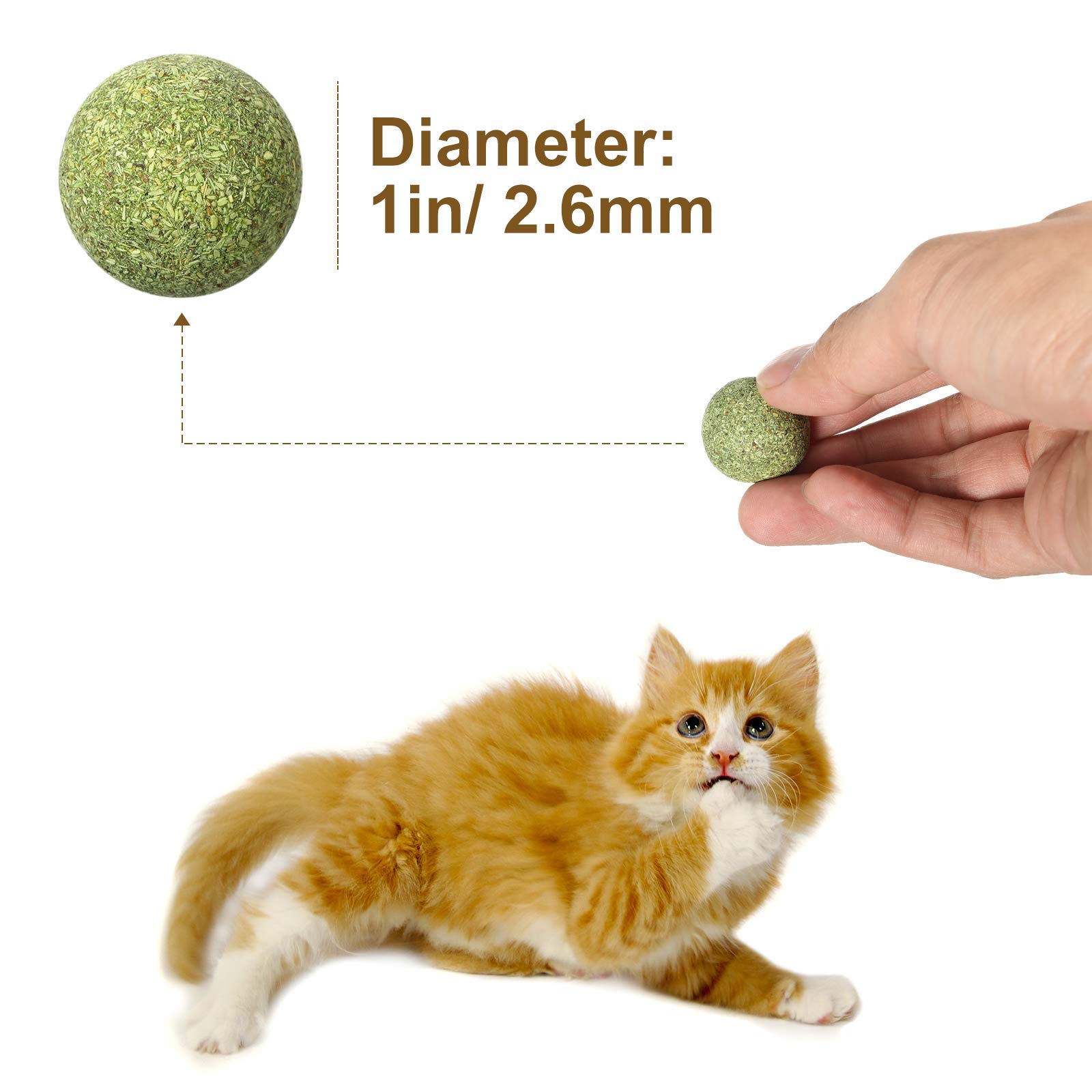 Foto 5 pulgar | Pelota De Hierba Gatera Comprimida Skylety De Cat Toy, 25 Piezas, Para Gatos - Venta Internacional.