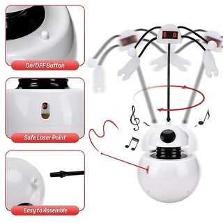 Foto 3 | Teaser Interactivo Eléctrico 3 En 1 De Cat Toys Huoguo Para Gatos - Venta Internacional.