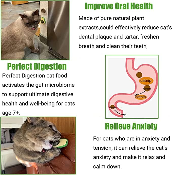 Foto 5 | Golosinas Orgánicas De Aguacate Y Hierba Gatera Para Gatos Toy Para La Salud Bucal - Venta Internacional.