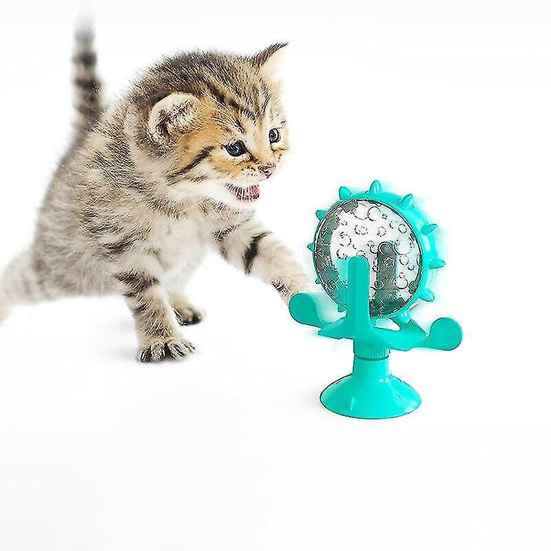Foto 1 | Molino De Viento Para Mascotas Huoguo Windmill, Filtrador De Comida Para Gatos Y Perros, Color Azul - Venta Internacio