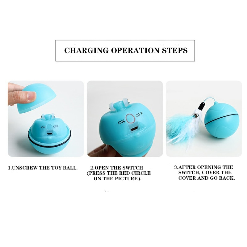 Foto 3 pulgar | Pelota Giratoria Eléctrica Para Gatos Sanlin Beans Con Láser Y Plumas - Venta Internacional.