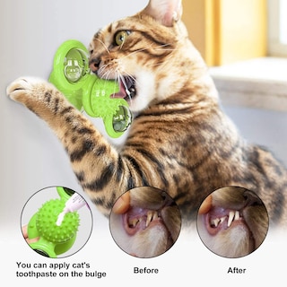 Foto 2 | Molino De Viento Para Gatos Huoguo Con Bola De Hierba Gatera Y Campana Pequeña - Venta Internacional.