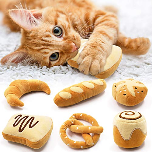 Set Catnip Toys Pan Para Gatito Ciyvolyeen Baguette Croissa - Venta Internacional.