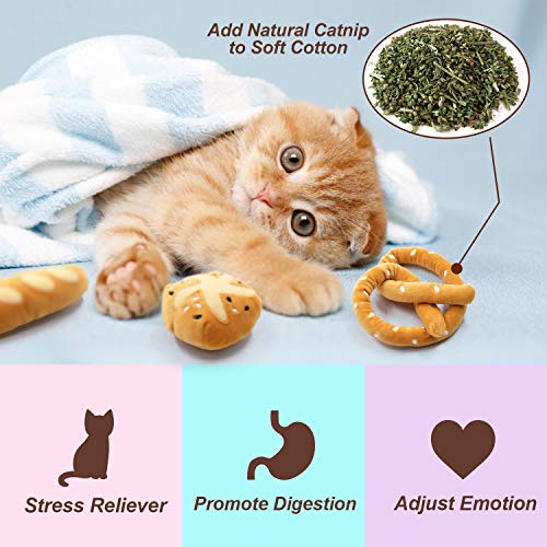Foto 3 pulgar | Set Catnip Toys Pan Para Gatito Ciyvolyeen Baguette Croissa - Venta Internacional.