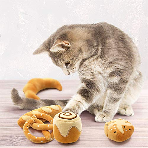 Foto 5 pulgar | Set Catnip Toys Pan Para Gatito Ciyvolyeen Baguette Croissa - Venta Internacional.