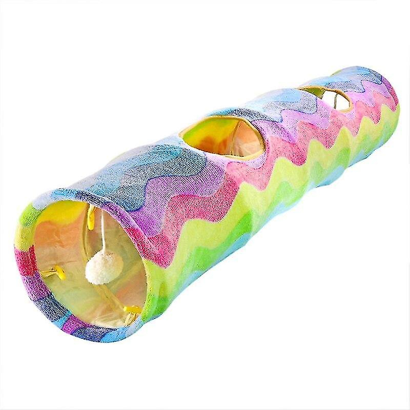 Tubo Túnel Plegable Huoguo Rainbow De Cat Toy Para Adiestramiento De Gatos - Venta Internacional.