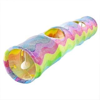 Foto 1 | Tubo Túnel Plegable Huoguo Rainbow De Cat Toy Para Adiestramiento De Gatos - Venta Internacional.