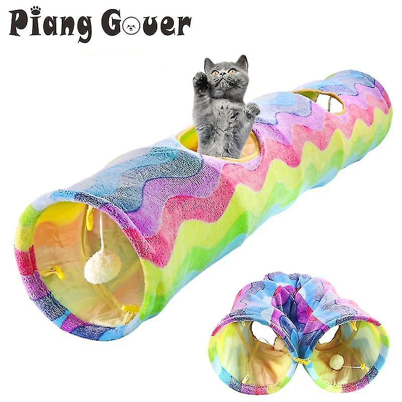 Foto 6 pulgar | Tubo Túnel Plegable Huoguo Rainbow De Cat Toy Para Adiestramiento De Gatos - Venta Internacional.