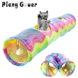 Foto 5 | Tubo Túnel Plegable Huoguo Rainbow De Cat Toy Para Adiestramiento De Gatos - Venta Internacional.