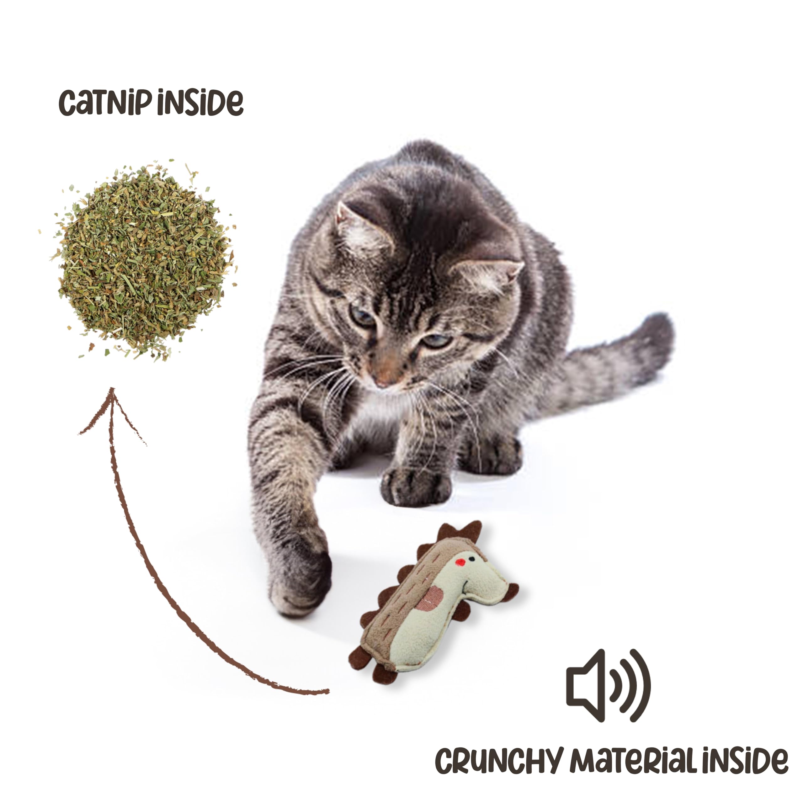 Foto 4 pulgar | Juego De Juguetes Catnip Cat, Juguetes Masticables Para Gatos, Paquete De 4 - Venta Internacional.