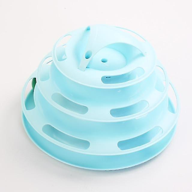 Torre De Juguete Para Gatos Con 5 Niveles Y Pelota Para Mascotas En Azul - Venta Internacional.