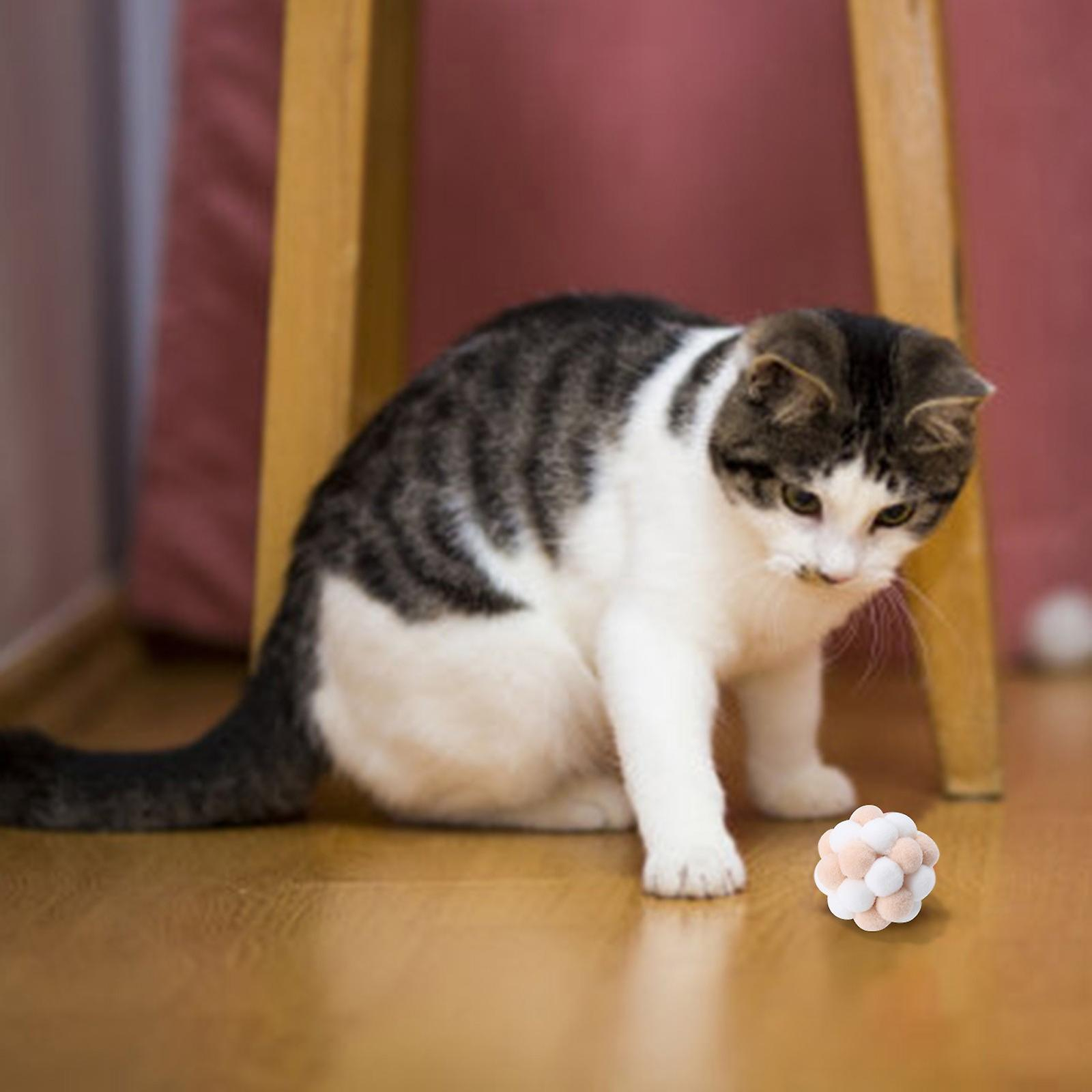 Foto 5 pulgar | Pelota Elástica Para Gatos, Divertida, Con Cascabel, Para Gatos, Huoguo - Venta Internacional.