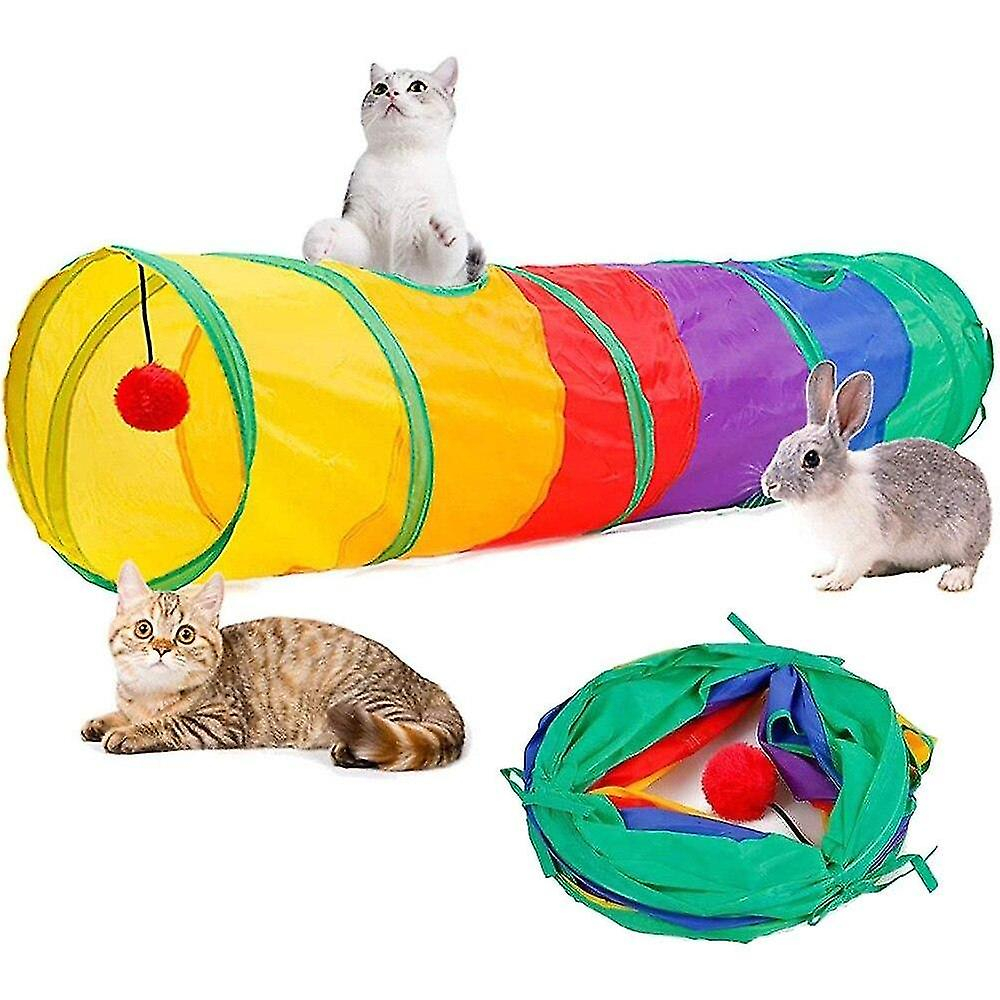 Foto 2 pulgar | Túnel Para Gatos Huoguo Para Gatos De Interior, Poliéster Interactivo - Venta Internacional.