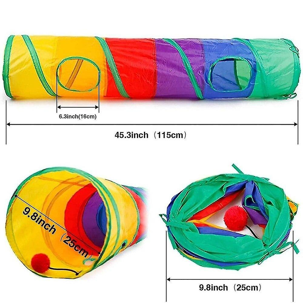 Foto 3 pulgar | Túnel Para Gatos Huoguo Para Gatos De Interior, Poliéster Interactivo - Venta Internacional.