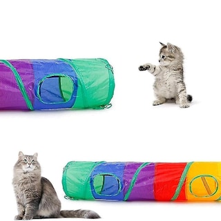 Foto 5 | Túnel Para Gatos Huoguo Para Gatos De Interior, Poliéster Interactivo - Venta Internacional.