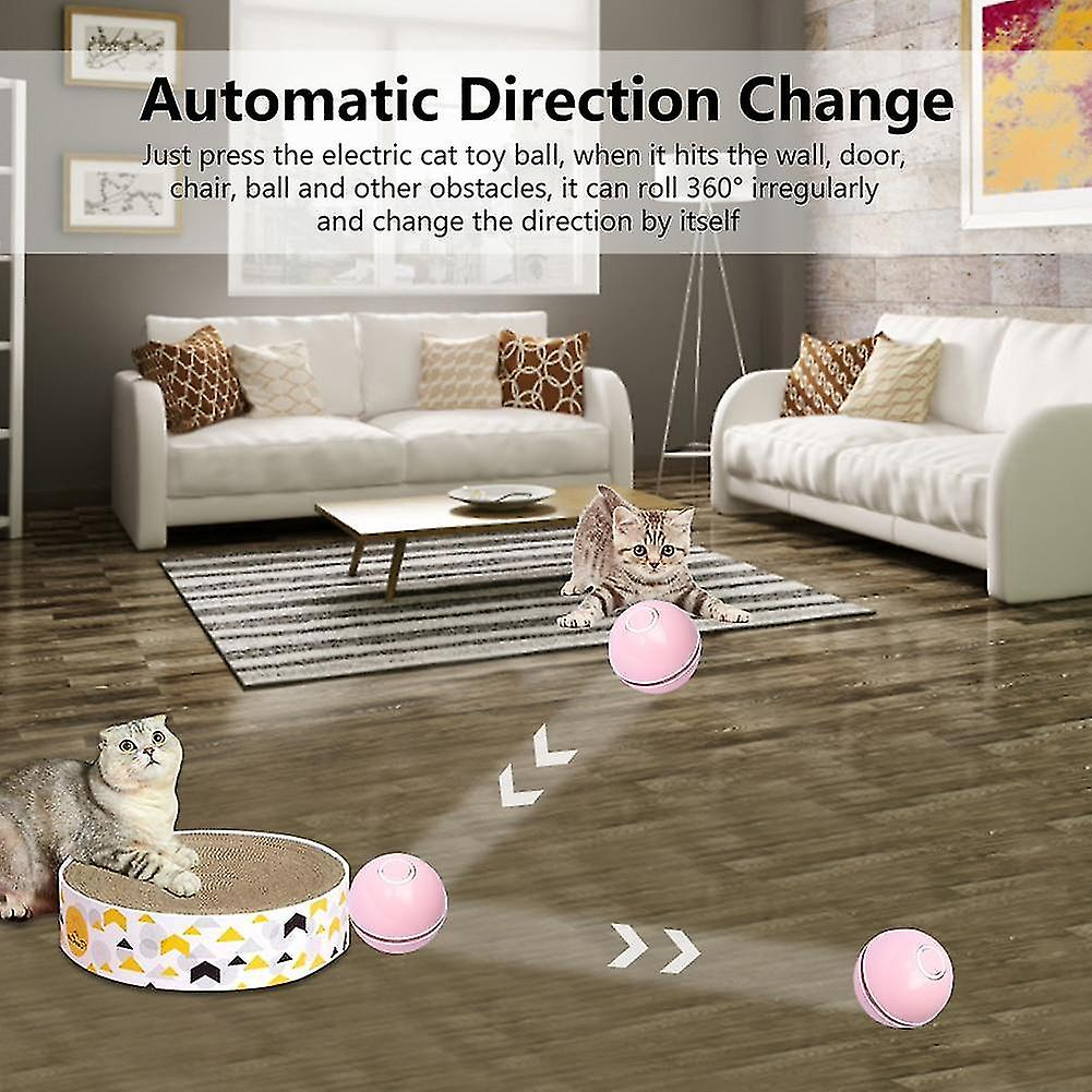 Foto 2 | Juguete Eléctrico Inteligente Led Colorido Huoguo Para Gatos Con Catnip Bell - Venta Internacional.