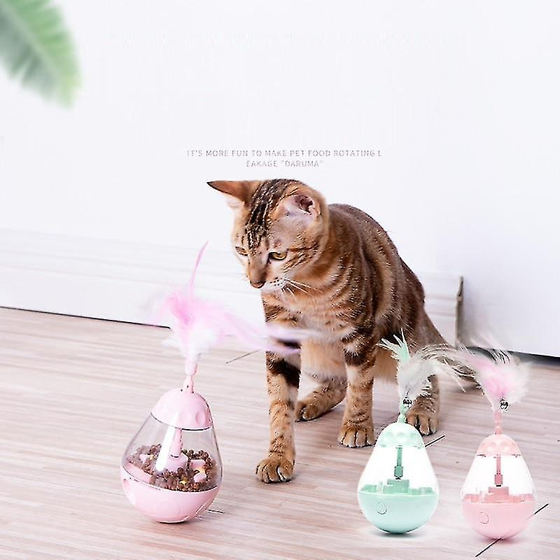 Foto 3 pulgar | Pluma Eléctrica Interactiva Huoguo De Juguete Para Gatos Con Contenedor De Comida - Venta Internacional.
