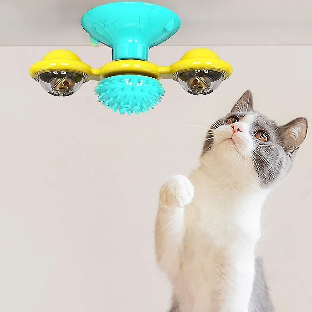 Foto 6 pulgar | Molino Giratorio Interactivo Con Forma De Molino De Viento Cat Toy Para Mascotas - Venta Internacional.