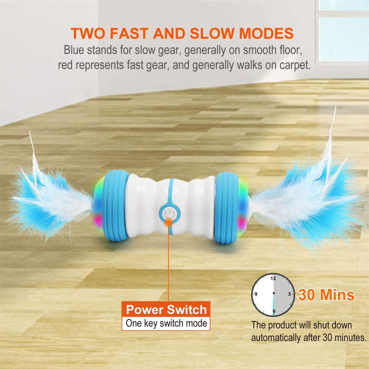 Foto 3 pulgar | Pilas Recargables Funny Fidget Cat Toys Interactive Pet - Venta Internacional.