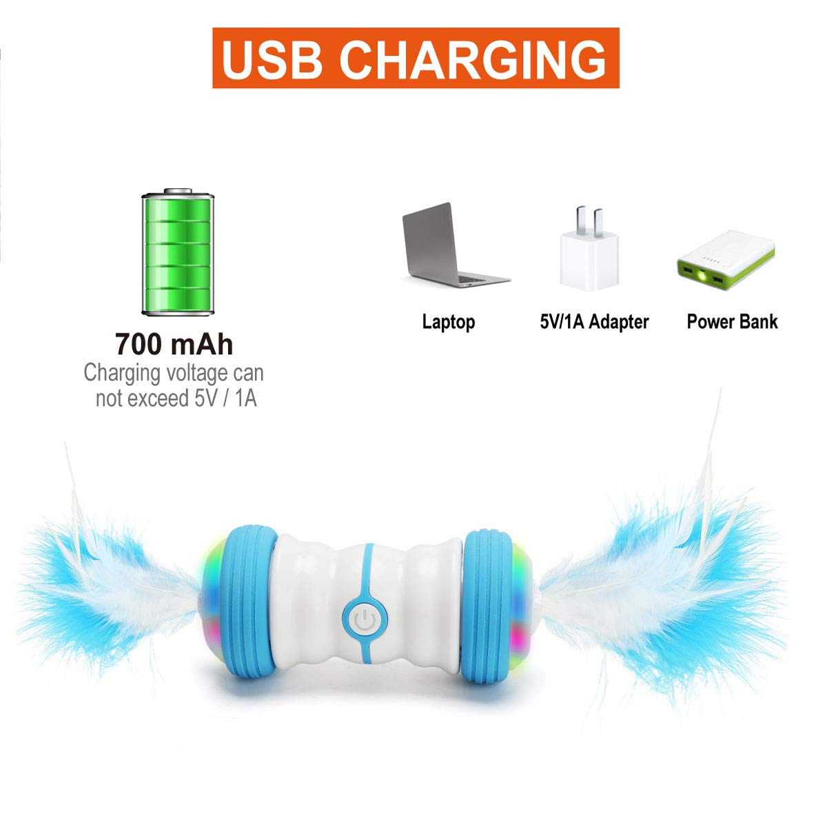 Foto 4 | Pilas Recargables Funny Fidget Cat Toys Interactive Pet - Venta Internacional.
