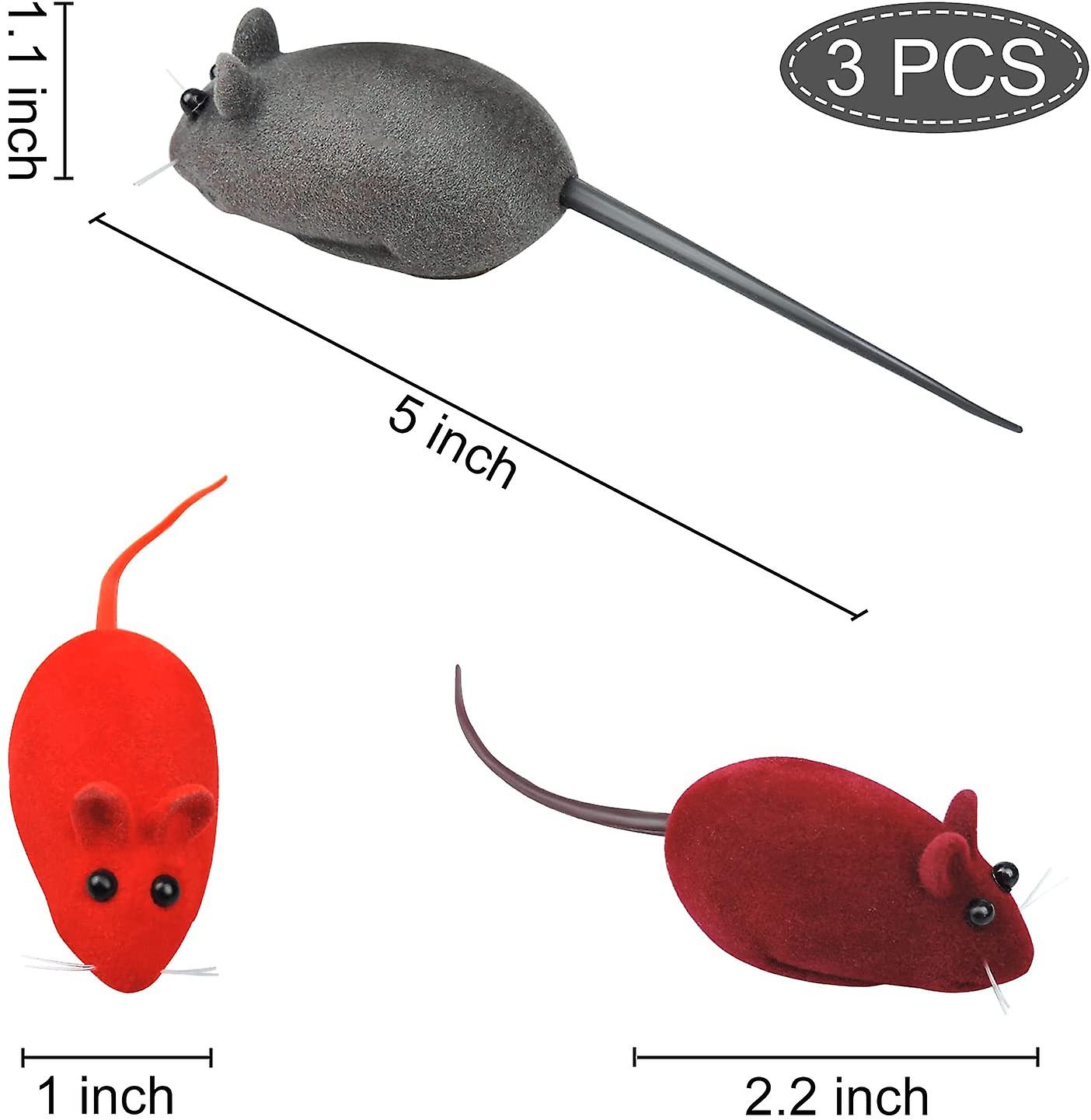 Foto 3 pulgar | Juguete Para Gatos Huoguo Flocking Squeaking, 3 Unidades, Para Gatos - Venta Internacional.