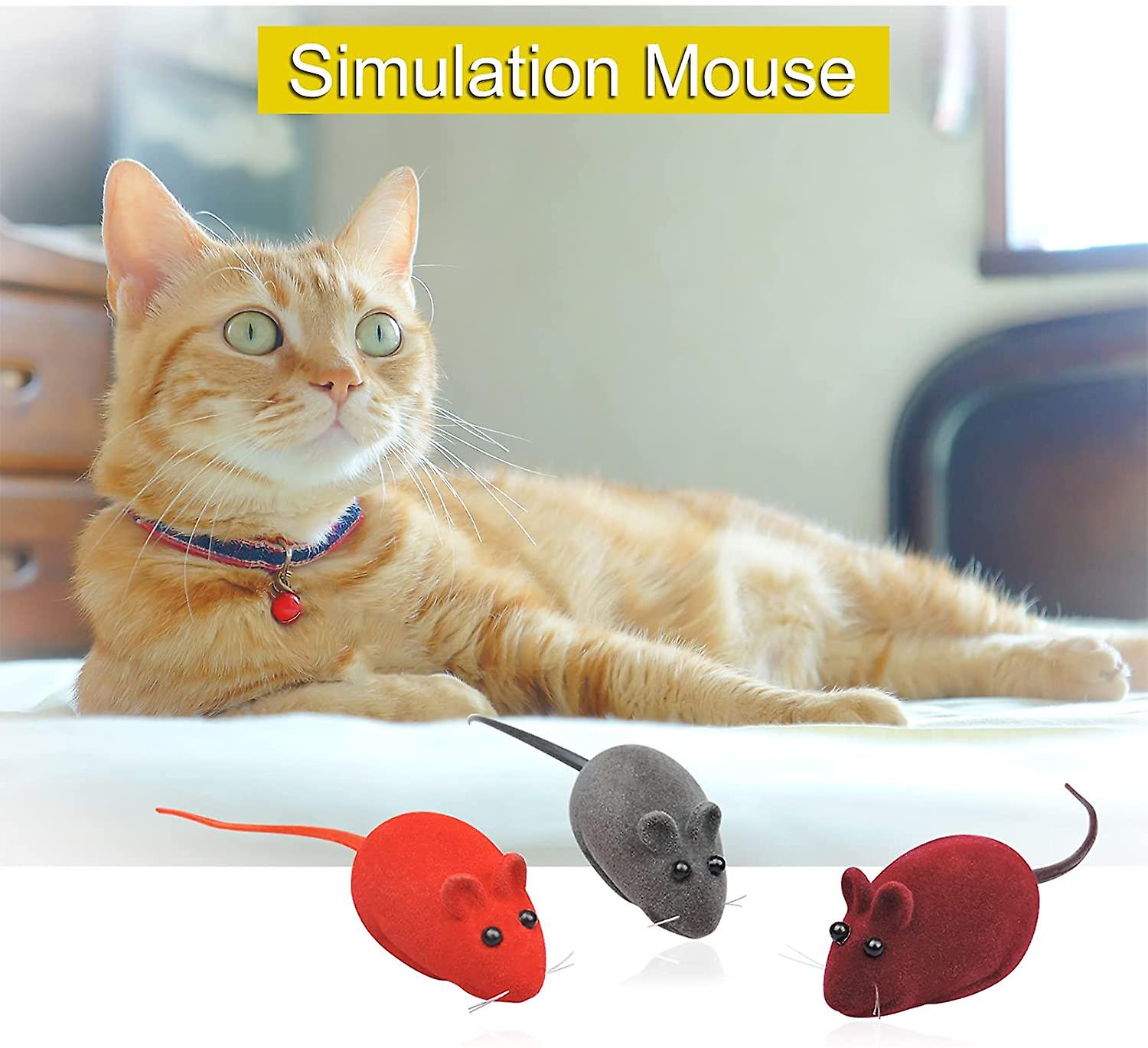 Foto 3 | Juguete Para Gatos Huoguo Flocking Squeaking, 3 Unidades, Para Gatos - Venta Internacional.